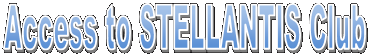 Access to STELLANTIS Club